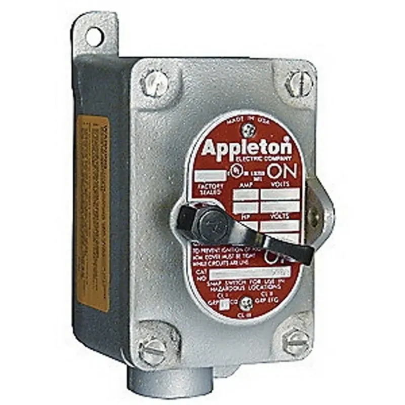 Genuine Appleton EDS2129 Tumbler Switch 20A 120/277V Surface Mount