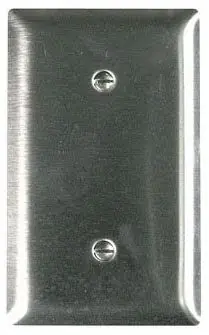 Best Seller Pass & Seymour SS14 Wall Plate 302/304 Stainless Steel 1G Blank Plate Strap Mount