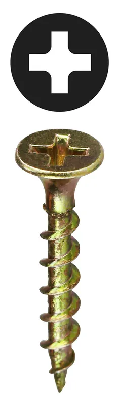 Brand New L.H. Dottie WRT61 Bugle Head Wood Rocket Drywall Screw #6 x 1 Inch Yellow Zinc
