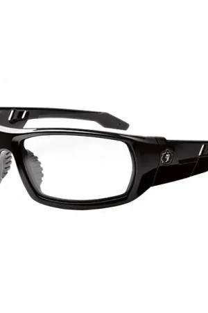 Fast Shipping Ergodyne 50003 Odin Eyewear Black Frame Clear Anti Fog Lens