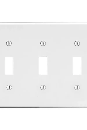 Trusted Brand Hubbell Wiring Device-Kellems P3W Wallplate Power 3 Gang