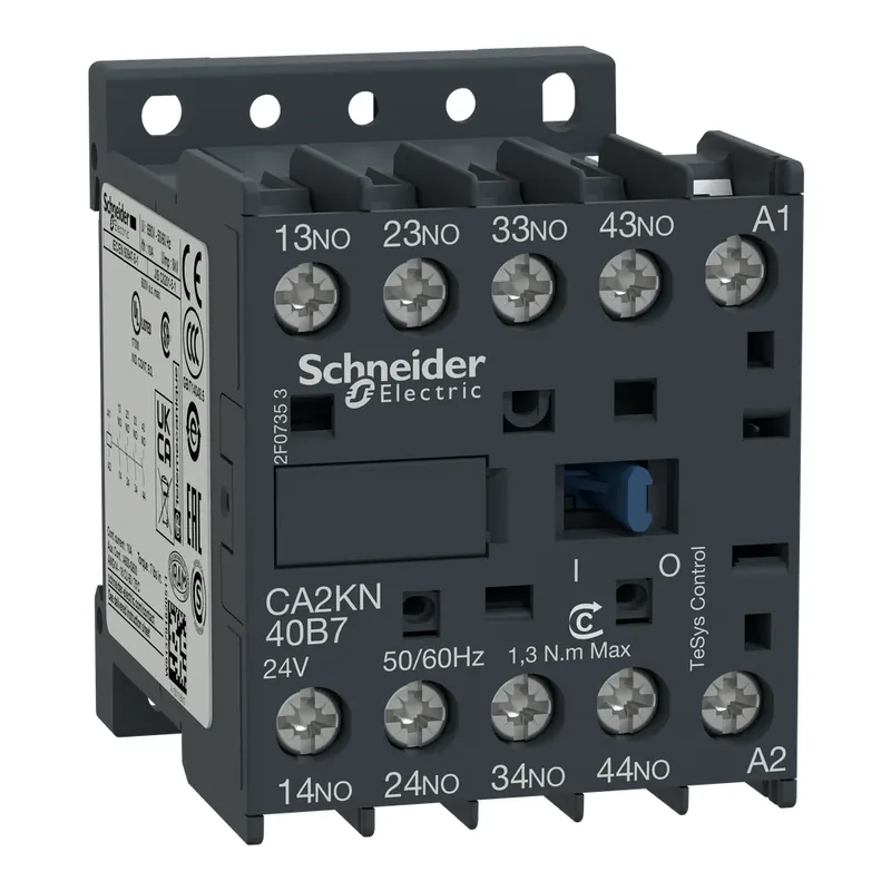 Low Price Schneider Electric CA2KN40F7 Control Relay 110 VAC 10 Amp 4-Pole Replacement MPN