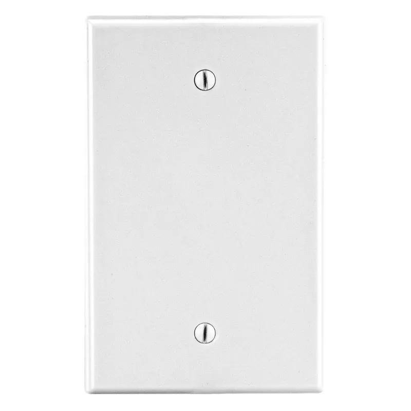 Hubbell P13W Wallplate 1-Gang Blank Box Mount - White Low Price