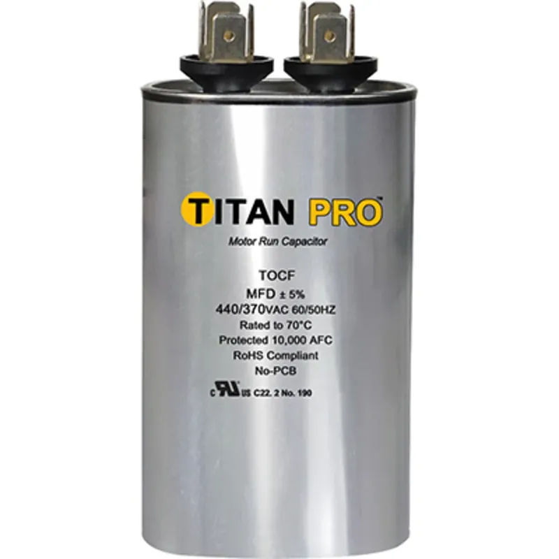 Diversitech TOCF35 Run Capacitor 35 Mfd 440/370V Oval Single Section Titan Pro Authentic