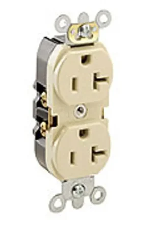 Affordable Leviton 5362-ST Heavy Duty Duplex Receptacle 20 Amp 125 Volt NEMA 5-20R