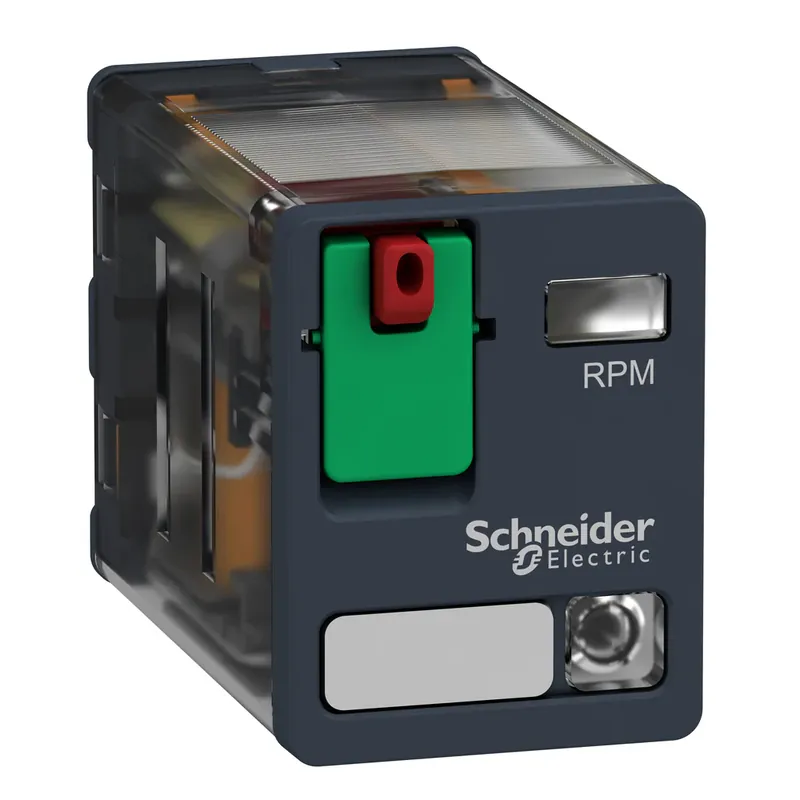 Buy Direct Schneider Electric RPM22F7 Square D 120 VAC 15 Amp 2NO 2NC Din Rail/Panel Mount Plug-In Relay