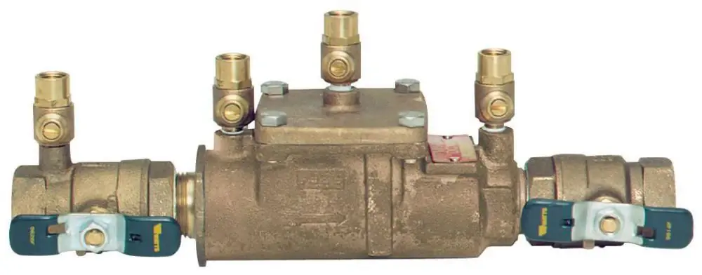 Watts 0122609 Series LF007 1 in Cast Copper Silicon Alloy 175 psi Backflow Preventer Clearance