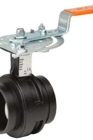 Exclusive Offer Victaulic V-030-761ST-2 Vic-300 MasterSeal 3 in. Ductile Iron Grooved Nitrile 10 Position Handle with Memory Stop Butterfly Valve