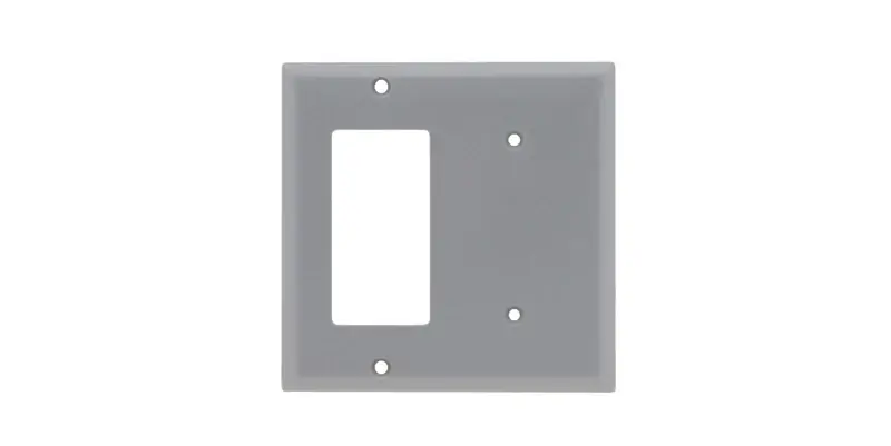 Best Seller Legrand SP1426GRY Combination Wall Plate, 2 Gang