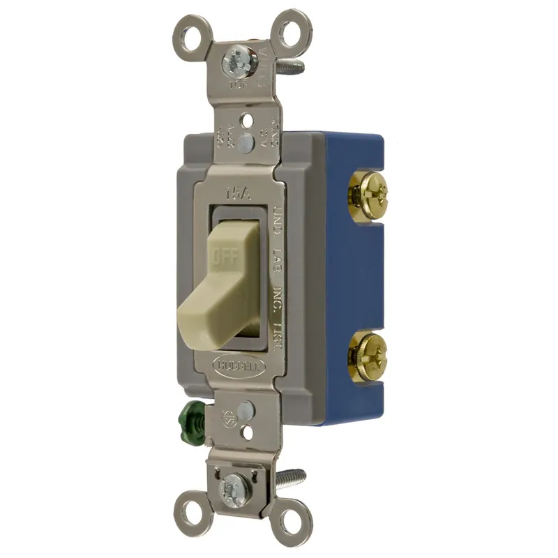 Hubbell Wiring Device-Kellems HBL1201I Toggle Switch 15A 120/277V SP Ivory Direct From Factory