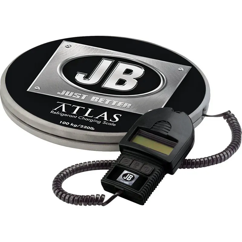JB Industries DS-20000 Atlas 220 lb Digital Refrigerant Scale with Wired Handset One Day Deal