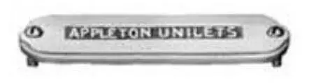 Appleton K200-CA 2 Aluminum Conduit Body Cover Authentic