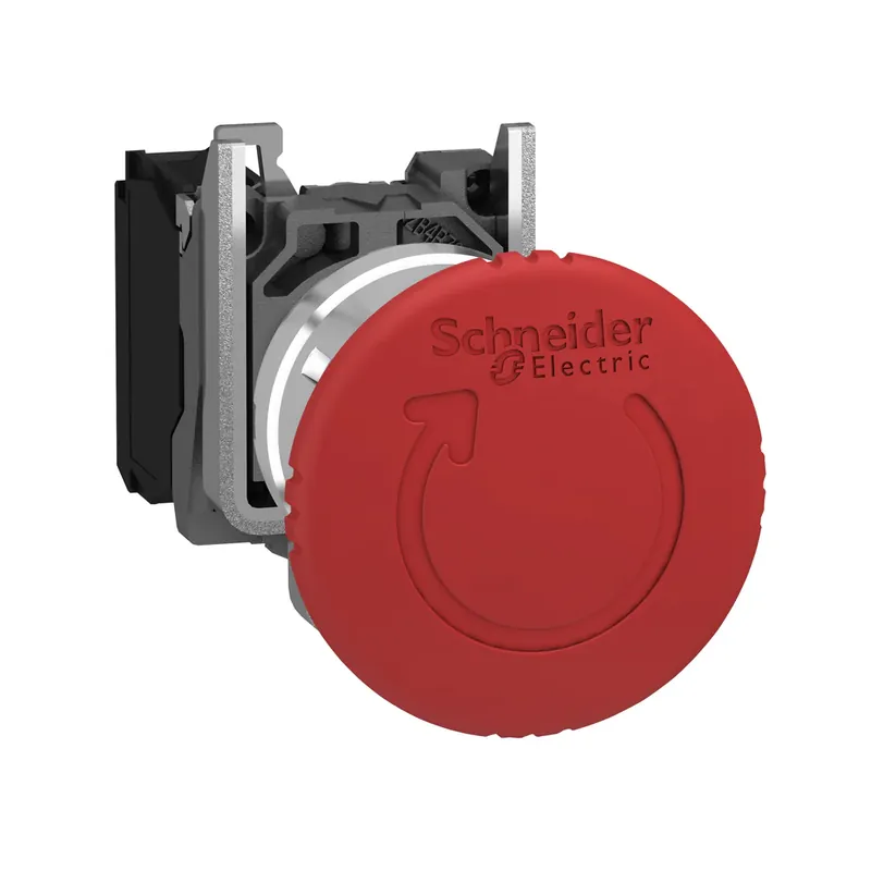 Schneider Electric XB4BS8442 Trigger Action Turn to Release Emergency Stop Button New Arrival