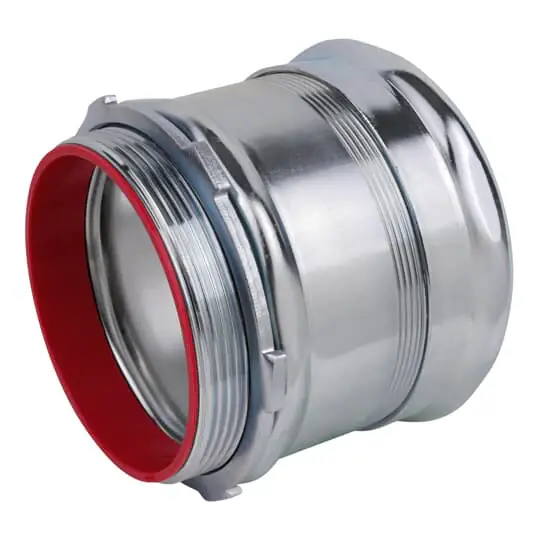 Steel City TC7110A 4 EMT Compression Connector, Steel - Insulated Price Cut