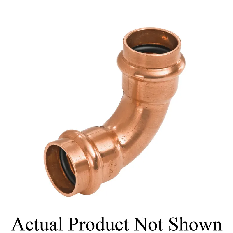 NIBCO 9057200PC Elbow, 4 in Nominal, Press End Style, Wrot Copper Top Pick
