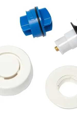 Limited Offer Oatey K97WH True Blue Bath Waste Trim Kit, Touch Toe, White