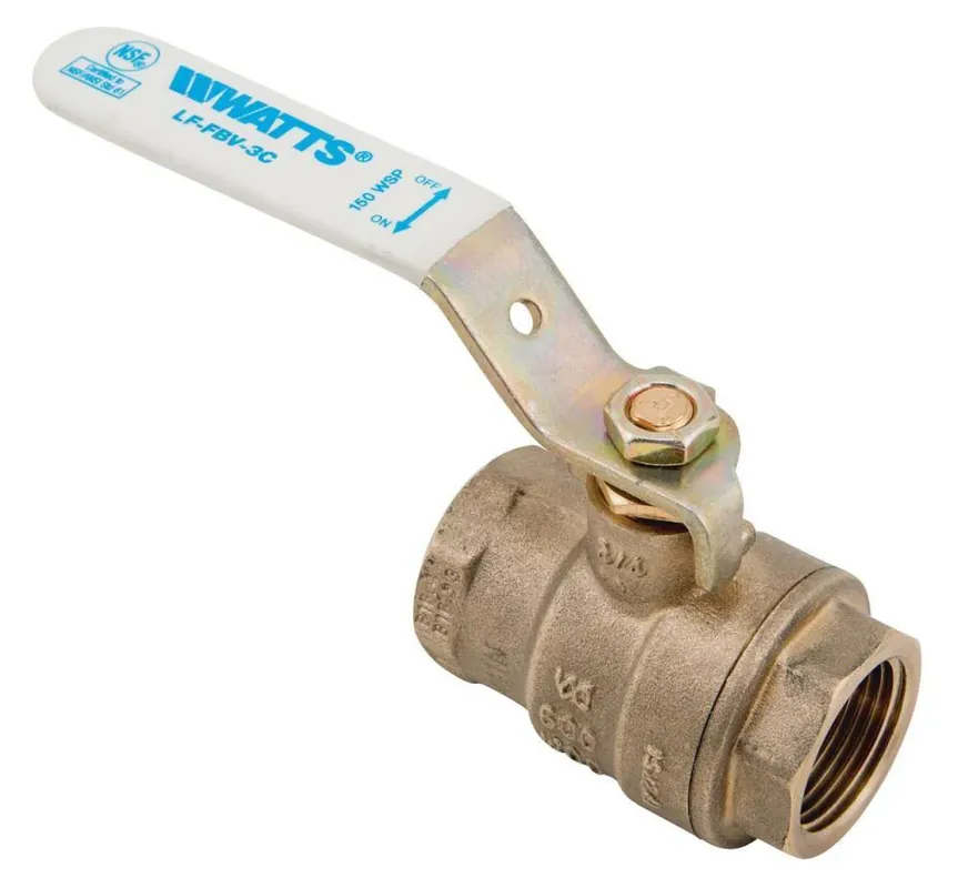 Budget Watts 0555104 Series LFFBV-3C 1 In. Copper Silicon Alloy Full Port Threaded 600# Ball Valve