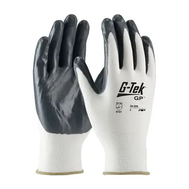 Genuine PIP 34-225/L White Knit Wrist Cuff Large General Purpose Gloves