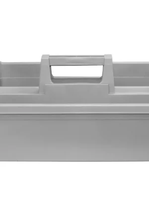 Fast Shipping King Innovation 47027 Gray Tote Tray - 18 x 13 1/2 w/Handle