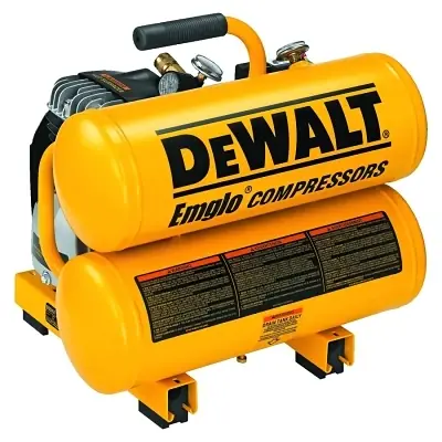 Weekend Sale DeWalt D55151 Air Compressor 2 HP 4 Gal Hand Carry Twin Tank