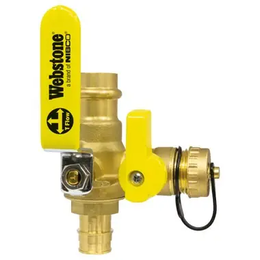 Authentic Webstone 83612W Ball Drain 1/2 Pressures x F1960 Pex