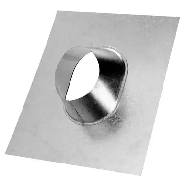 Duravent 4BVFSR Roof Flashing Drlck Stp 4 Inch Galvalume 7/12-12/12 Buy Online