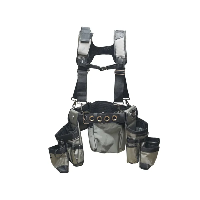 Super Sale Bucket Boss 55185 Gray 27 Pocket 3 Framers Rig Bag