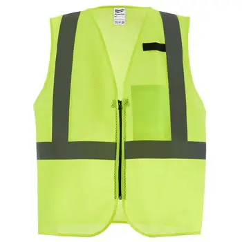 Buy Direct Milwaukee Tool 48-73-2243 Class 2 High Visibility Yellow Mesh One Pocket Safety Vest - 2X/3X
