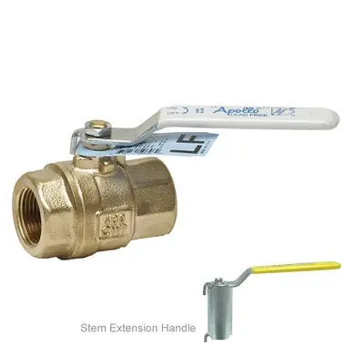 Affordable Apollo 77CLF24304A Ball Valve 77CLF-240A Lead Free Bronze 1/2 Inch Solder Full Port Stem Extension 2-1/4 Inch