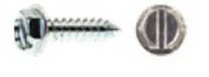 Primesource HW48100 Pro-Twist #8-18 x 1 Pierce 28 deg Hex Double Lead Zinc-Plated Metal Screw 8000/CT Sale