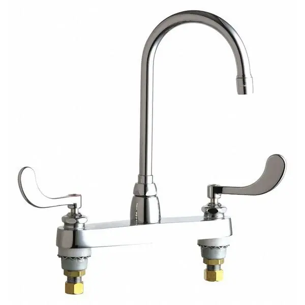 Shop Now Chicago Faucet 1100-G2E3-317AB Sink Faucet 2.2 gpm 8 in Centers