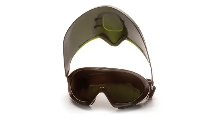 Pyramex GG504TSHIELDIR5 Green Tinted Face Shield with Ir5 Mega Sale