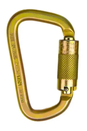 Popular Guardian Fall Protection 1837 Locking Steel Carabiner 3/4 In Gate