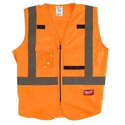 Holiday Sale Milwaukee 48-73-5031 High Visibility Orange Safety Vest - S/M