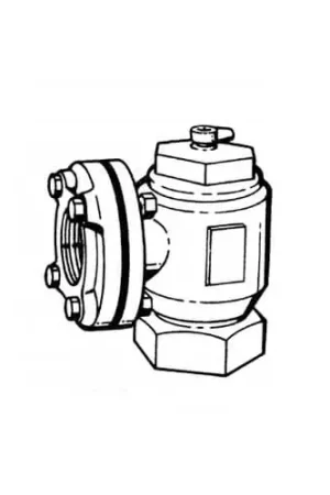 Bell & Gossett 107006 Flo-Control Angle Pattern Flow Control Valve 2-1/2 in Screwed x Flange Direct From Factory