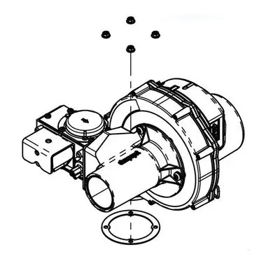 Burnham 107945-01 Comb Assy, Blower & Nat Gas Valve ASPN-110 Limited Offer