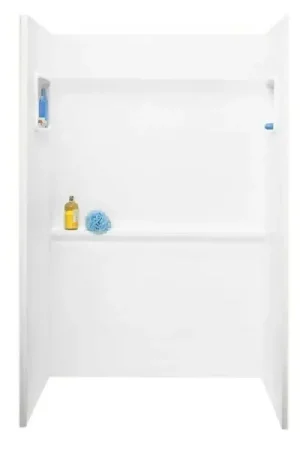 Swan SA03448.010 Shower Wall Veritek Alcove 34 x 48 Inch White Veritek 48 x 72 Inch Same Day Shipping