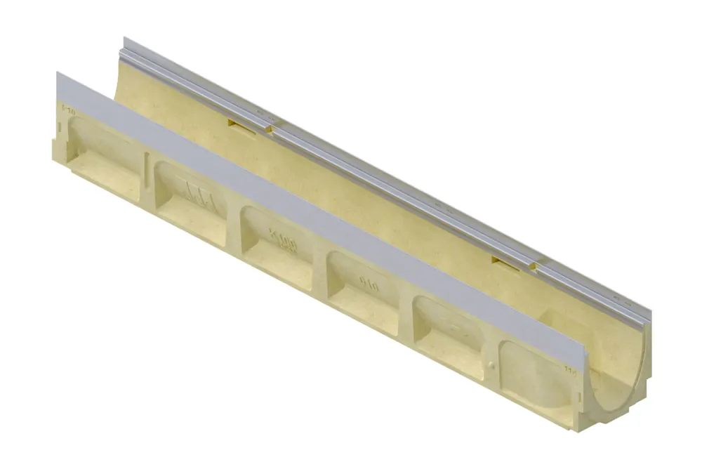 ACO 74016 K1-16 1M Sloped Galvanized Channel Clearance