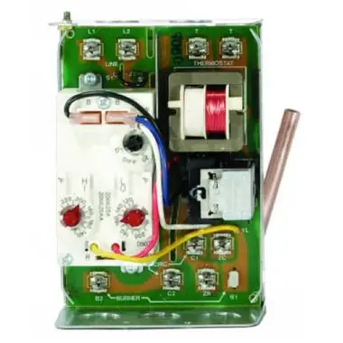 Certified Resideo L8124L1011/U Aquastat Triple Quick Connect 130-240 Degrees Fahrenheit High Limit 10F Fixed Low Limit 10-25F Adjustable