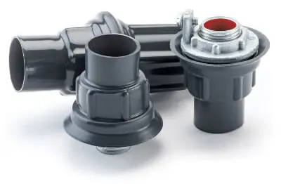 Robroy Industries PRST3 Plasti-Bond 1 Inch 40 Mil Gray PVC Coated Ferrous Metal Conduit Knockout Hub Next Day Delivery