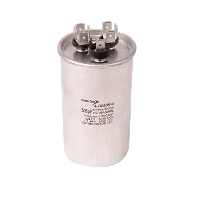 DiversiTech 4JR0535 Round Metal Motor Dual Run Capacitor 35/5 uF 440 VAC Premium