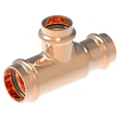 Apollo 10077807 811R Tee - Reducing Run & Outlet, Copper, Small Diameter, PxPxP , 2x1-1/2x1 Luxury