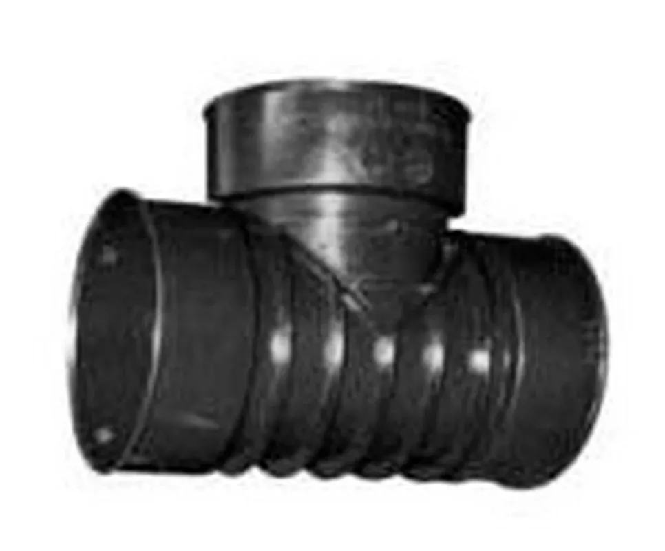 Price Cut ADS 0626AA 6 in. Snap Corrugated Straight HDPE Tee