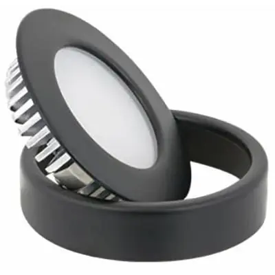 American Lighting OMNI-1-BK Dimmable Puck Light, 12 VDC, Black Housing Big Sale