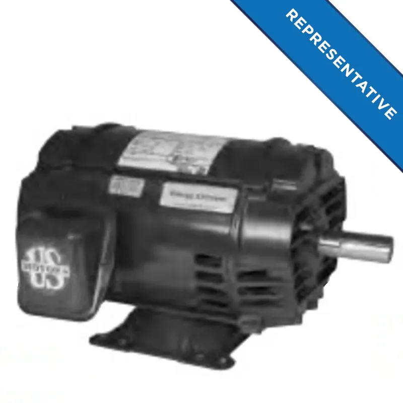 High Quality U.S. Motors D2P3H General Purpose Three Phase ODP Horizontal - Footed Motor