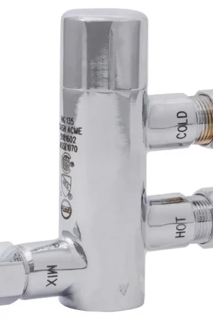 Sharkbite 25686 HG135 3/8-in ID Compression x 3/8-in OD Compression Brass Thermostatic Mixing Valve Express Delivery