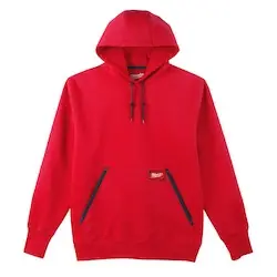 Luxury Milwaukee 350R-M Heavy Duty Pullover Hoodie - Red M