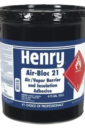 Henry HE021FR576 Air-Bloc 21FR Air and Vapor Barrier and Insulation Adhesive 5 Gal. Pail Factory Price