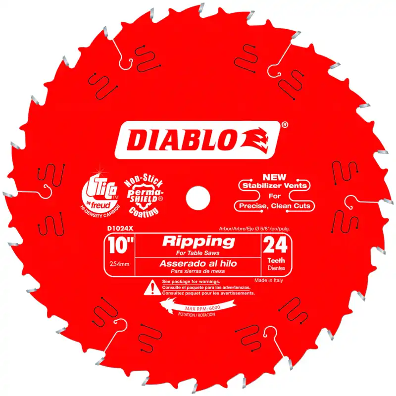 Diablo D1024X Ripping Framing 10 X 24 Ripping/Framing Crafted