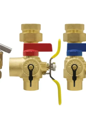 Discount Webstone H-54443WPR-LF 3/4 FIP Union x SWT Lead-Free E-X-P E2 Tankless Water Heater Service Valve Kit
